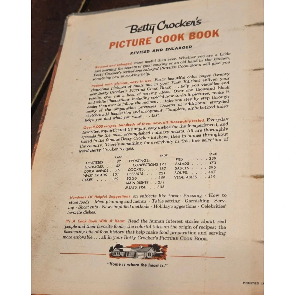 Betty Crocker Picture Cook Book 2nd Edition 2nd Printing 1956 Vintage Ring Bound